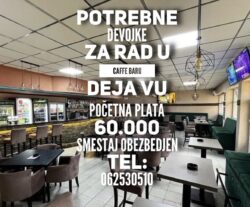 Potrebne radnice za rad u caffe baru