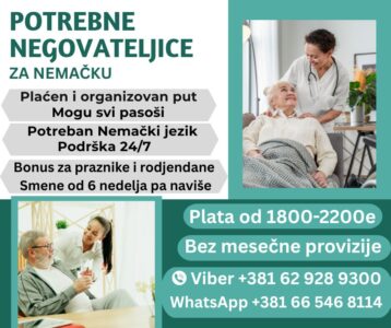 Posao negovateljice u Nemačkoj