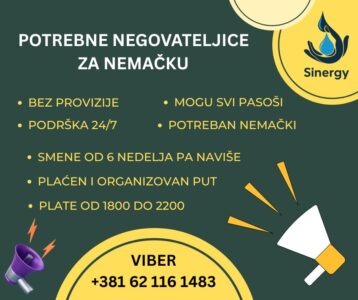 Posao za negovateljice Nemačka