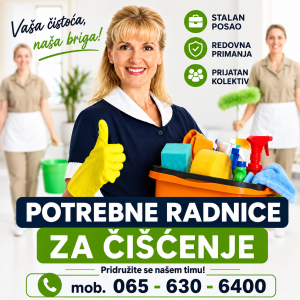 Potrebne radnice za čišćenje firmi