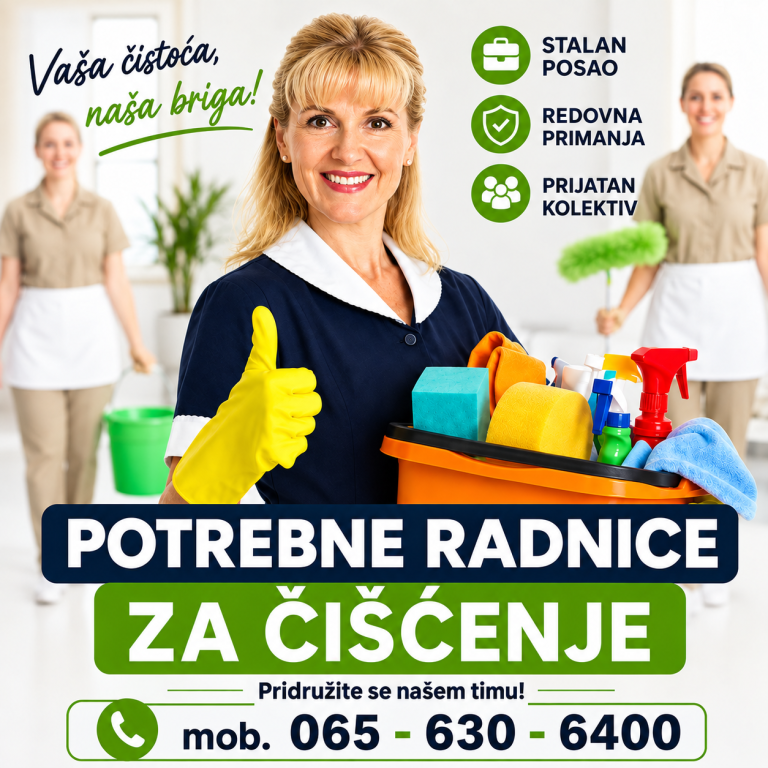Potrebne radnice za razna čišćenja