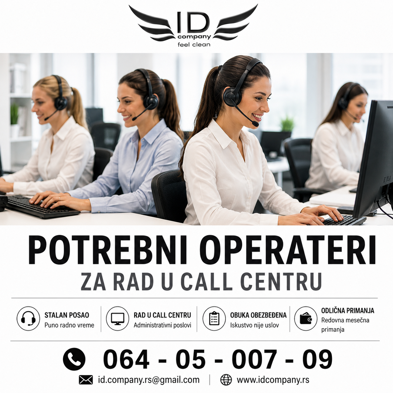 Potrebno više radnica za rad u call centru