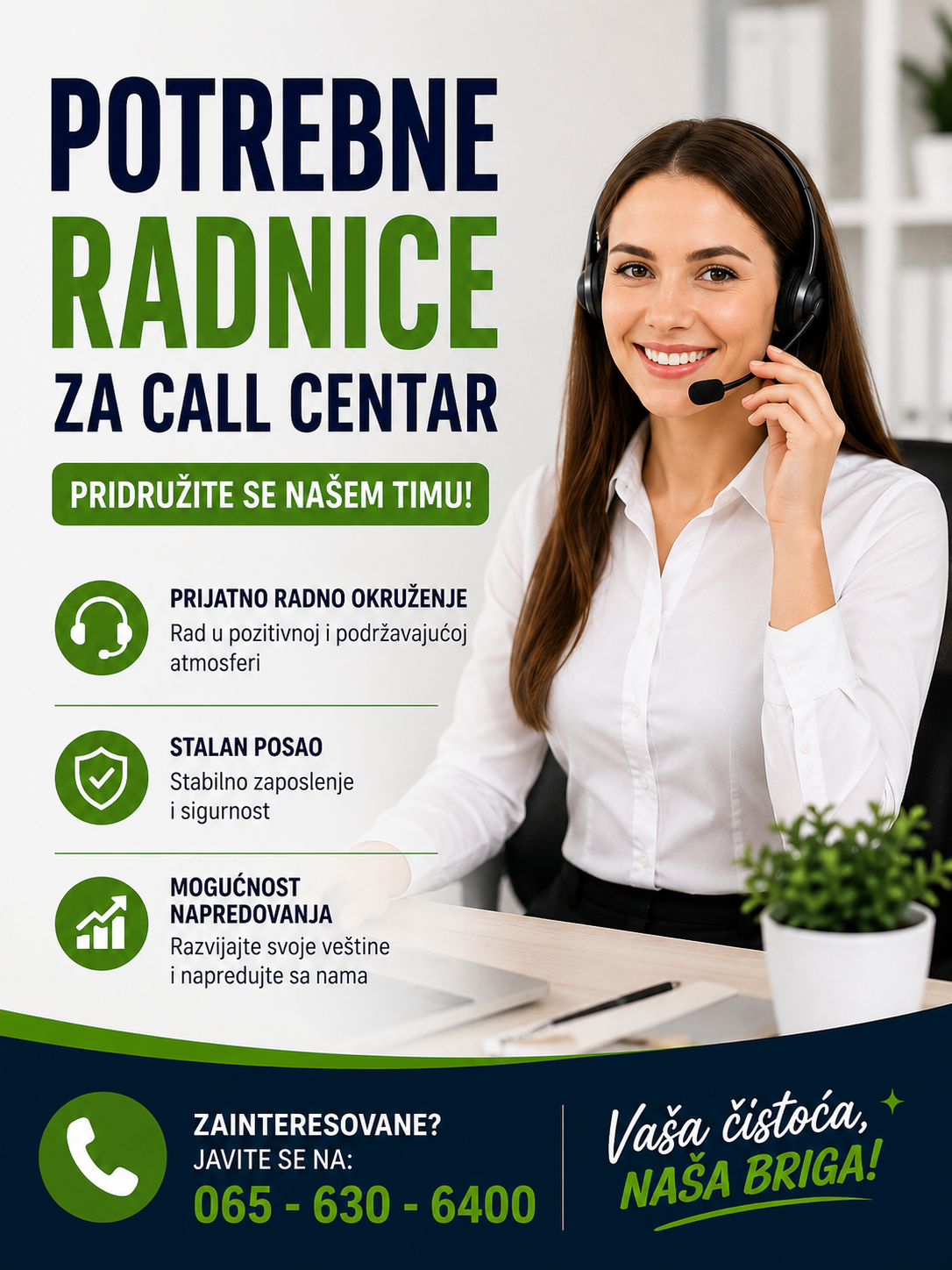 Potrebne radnice za poziciju operater